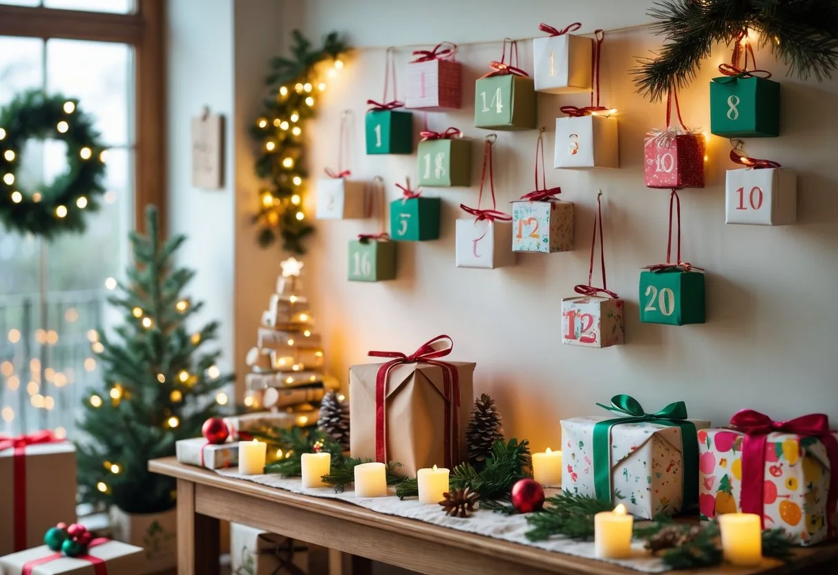 Kreative maader at kombinere hjemmelavede julekalendere med faerdig pakkekalender ideer